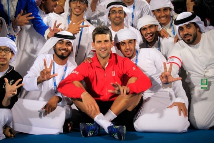Novak comes to Abu Dhabi Tennis Championship