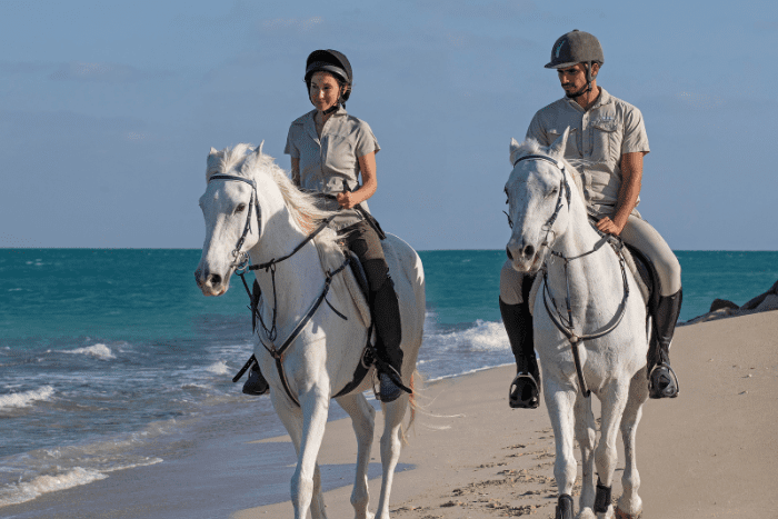 AnantaraSirBaniYas horse riding in Abu Dhabi