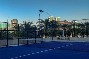 One of the most picturesque padel tennis courts in the One of the most picturesque padel tennis courts in the