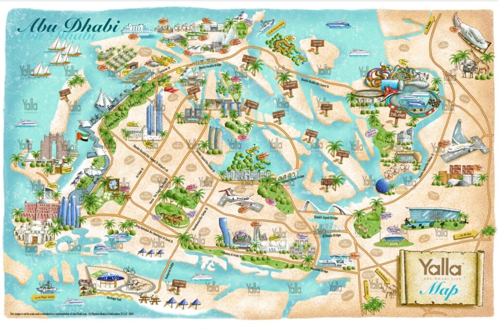 Yalla Abu Dhabi Map 2023