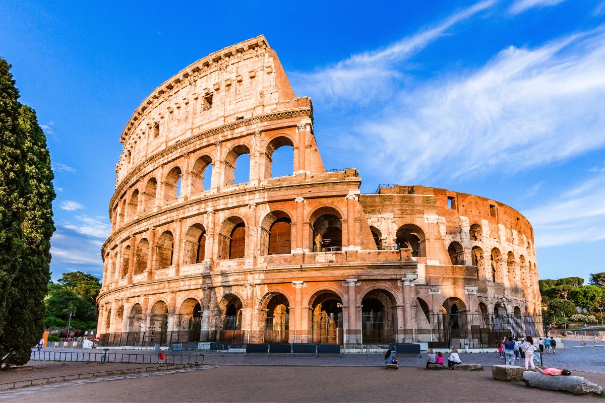 Rome, Italy featuring the historic Colosseum landmark