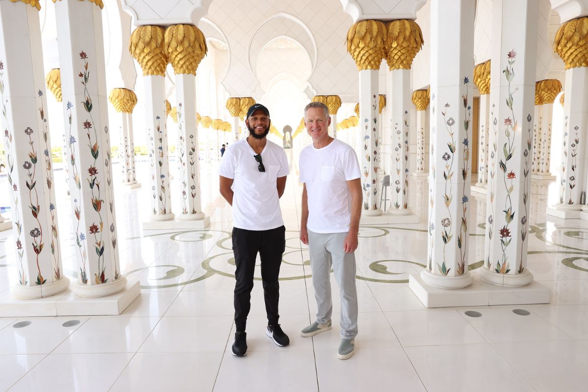 The NBA stars visited Abu Dhabi landmarks