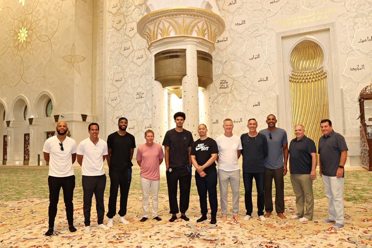 The NBA stars visited Abu Dhabi landmarks