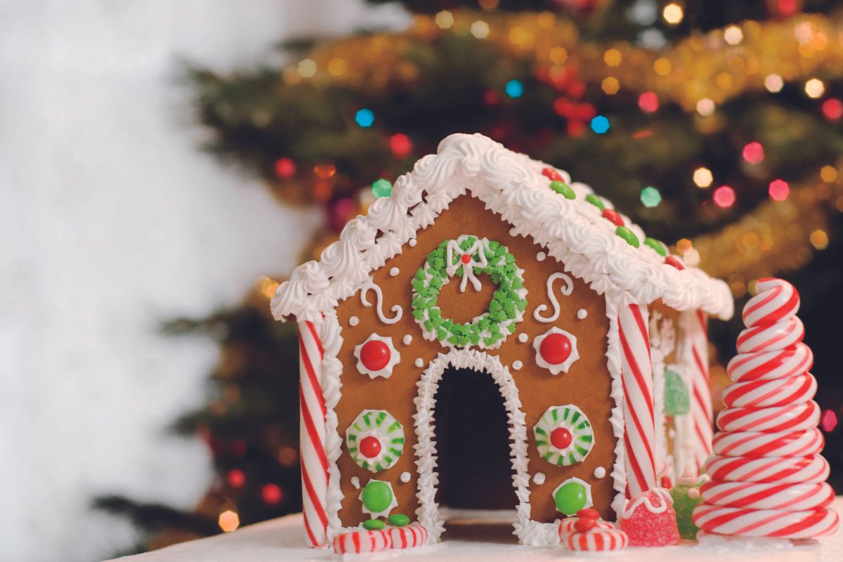 Festive Gingerbread house in Abu Dhabi at The Ritz-Carlton, Abu Dhabi