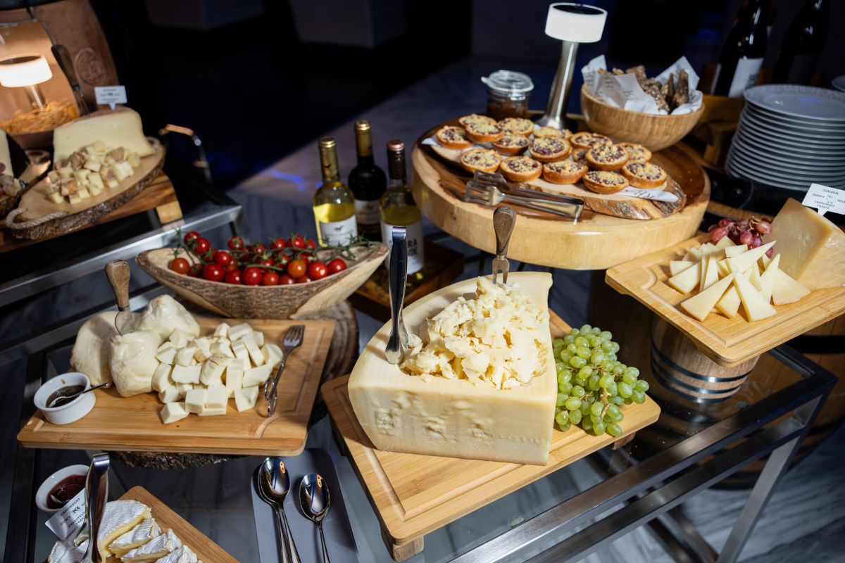 Grape and cheese at Saturday Brunch Conrad Abu Dhabi Etihad Towers UAE