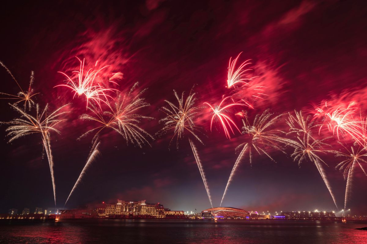 New Year Eve in Abu Dhabi, Hilton Abu Dhabi Yas Island Fireworks, New Year Eve in Abu Dhabi 2024, 