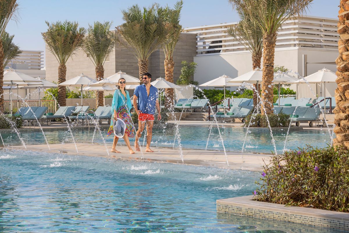 Hilton Yas Island Abu Dhabi pool, best pool day pass offers abu dhabi, swimming pools in Abu Dhabi