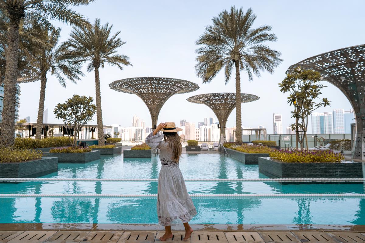 Rosewood Abu Dhabi pool, best pool day pass offers abu dhabi, swimming pools in Abu Dhabi