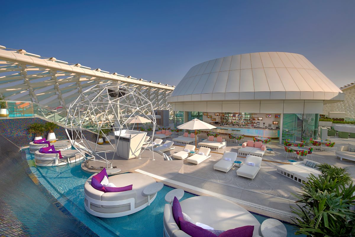 W Abu Dhabi Yas Island Wet Deck, best pool day pass offers abu dhabi, swimming pools in Abu Dhabi