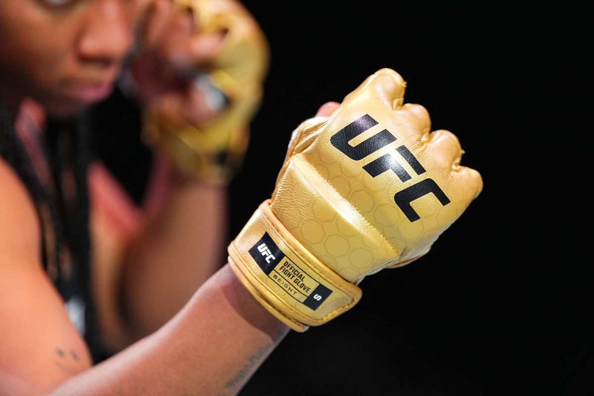 UFC official fighting glove featured as UFC in Abu Dhabi comes back this August 2024