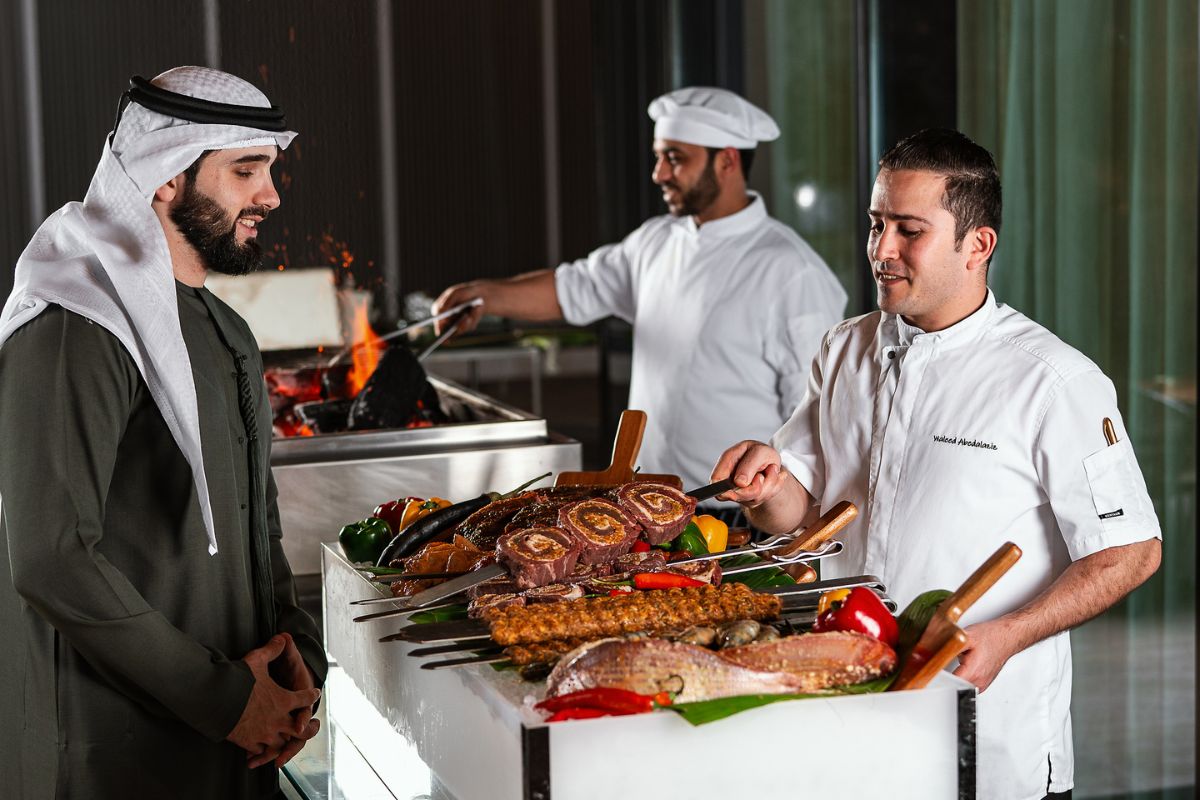 Arabian BBQ at Pearl Lounge Grand Hyatt Abu Dhabi