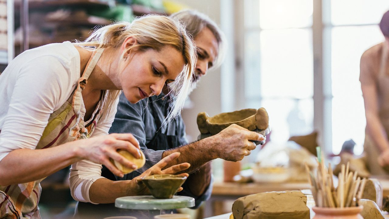 pottery making class workshop to spend valentines day in Abu Dhabi