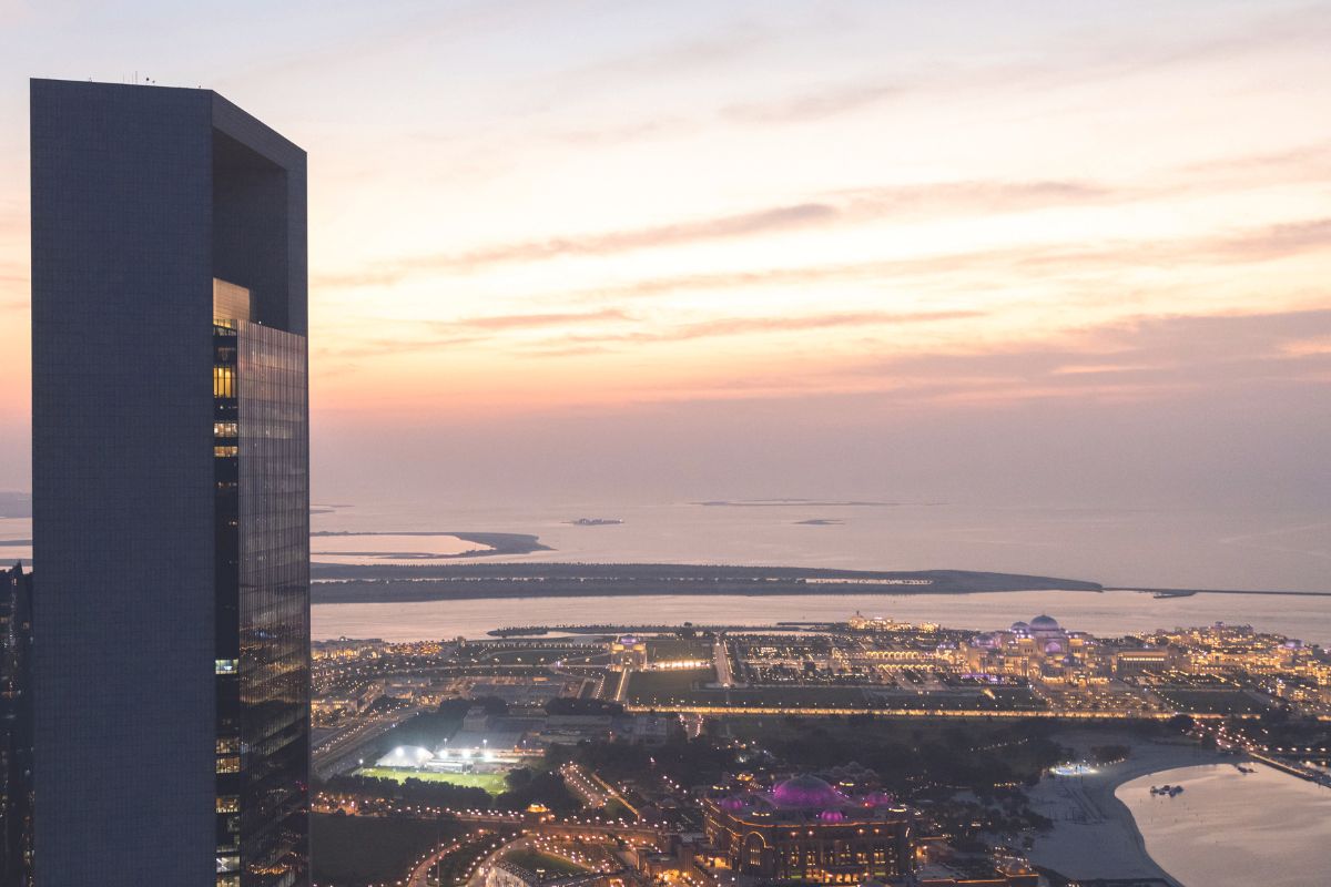 Dine atop a helipad at The St. Regis Abu Dhabi