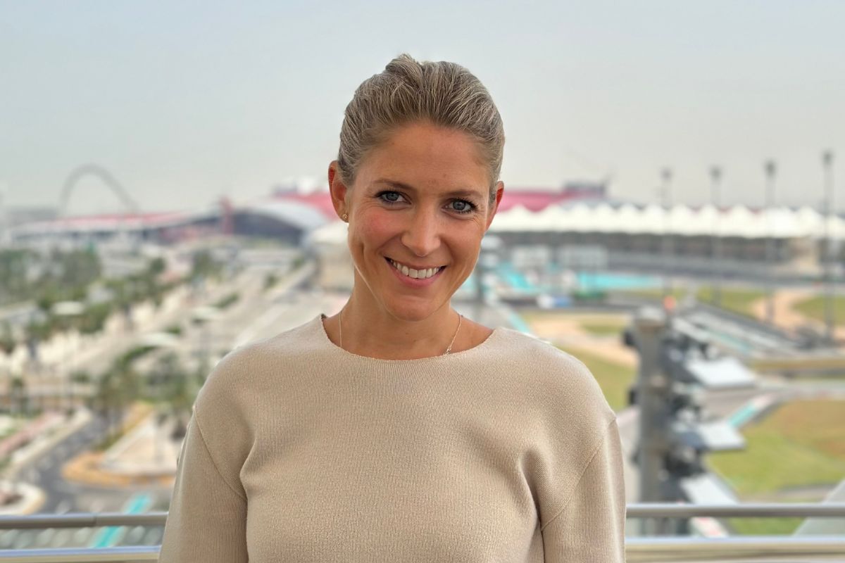 Portrait of Agata Holc background Yas Marina Circuit