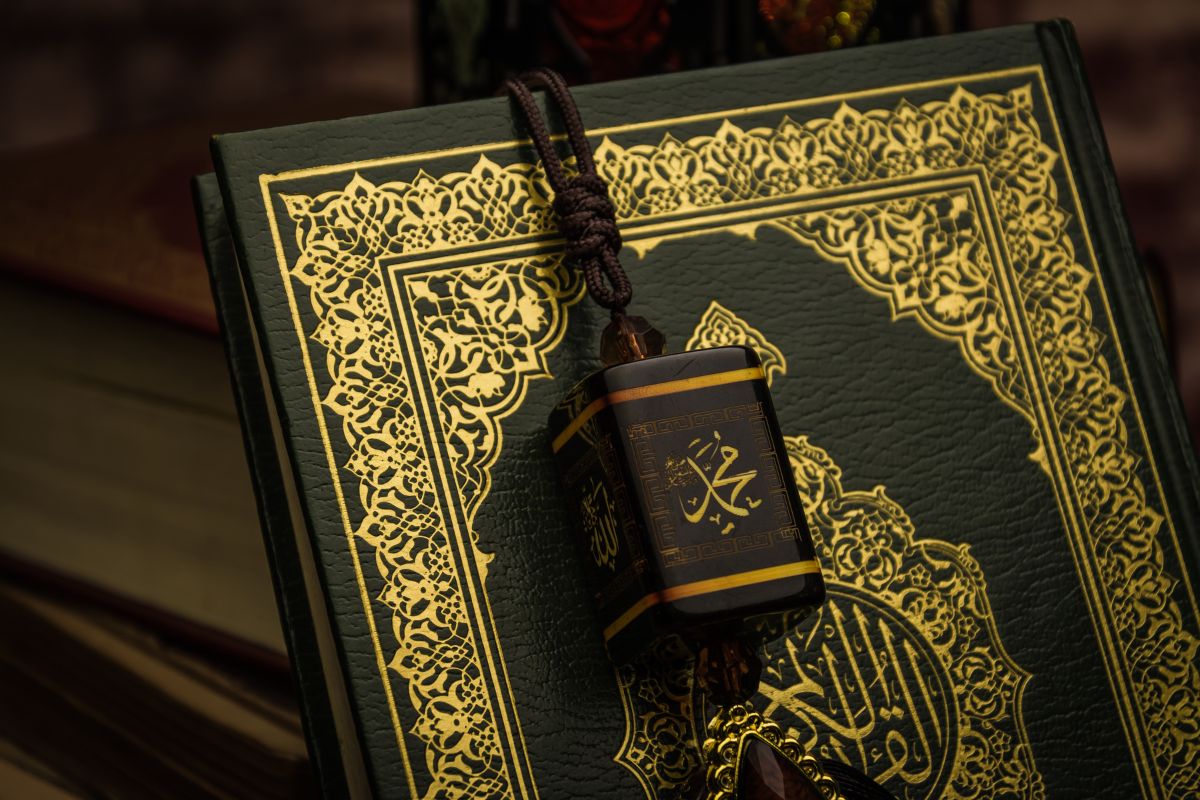 A Quran, book of the Muslims, celebrating Prophet Mohammad's birthday for UAE public holidays