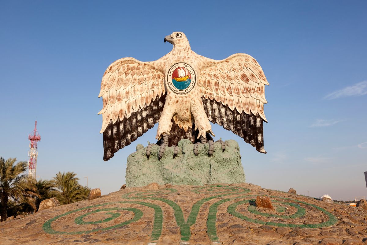 Falcon Monument at Madinat Zayed, Abu Dhabi