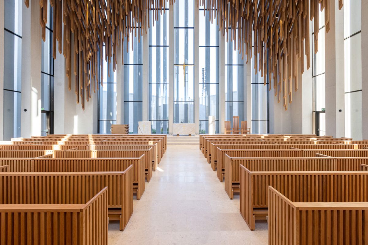 His Holiness Francis Church Interior Abrahamic Family House