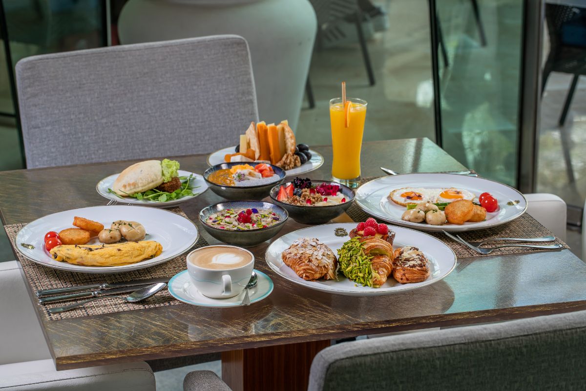 Lavish breakfast at Olea at The St. Regis Saadiyat Island Resort