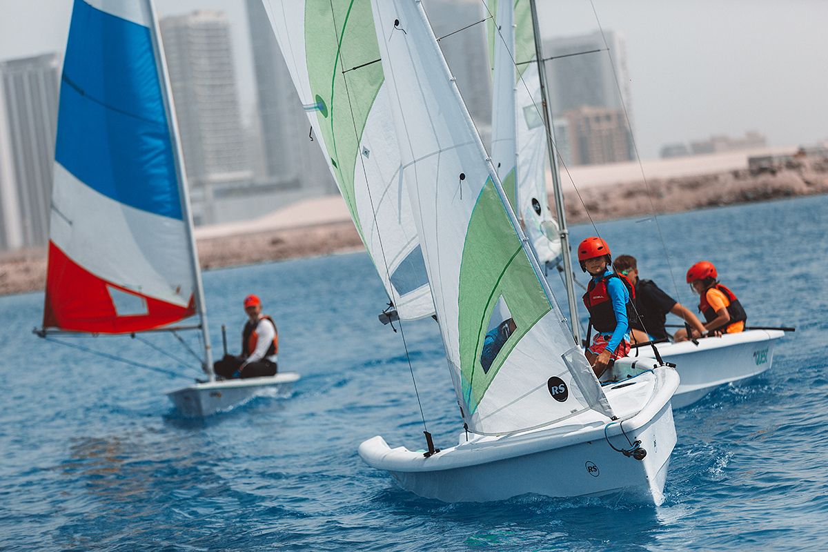 Kids go sailing at The Club Abu Dhabi summer camp