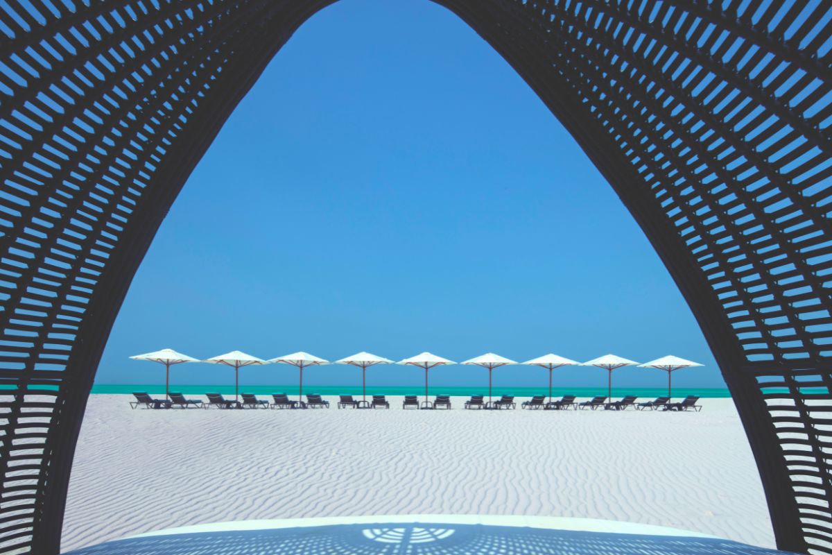 Beach with Cabana at The St. Regis Saadiyat Island Resort