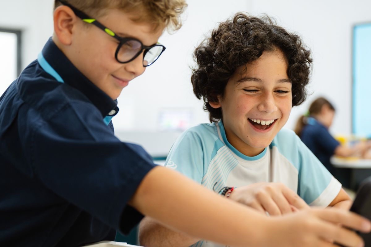 Happy kids at Nord Anglia International School Abu Dhabi