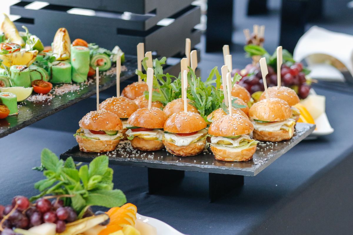 Sliders at the 12 hour brunch at Porter's Grand Millennium Al Wahda