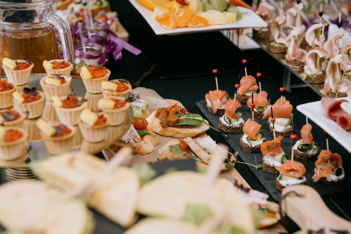 Food items at the 12 hour brunch at the Porter's Grand Millennium Al Wahda