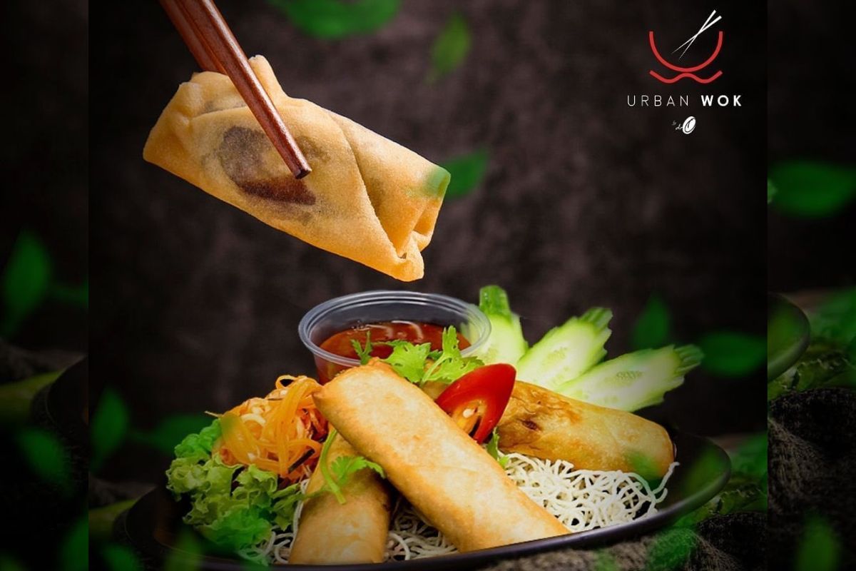 Urban Wok, one of Abu Dhabi's best Thai restaurants featuring spring rolls 