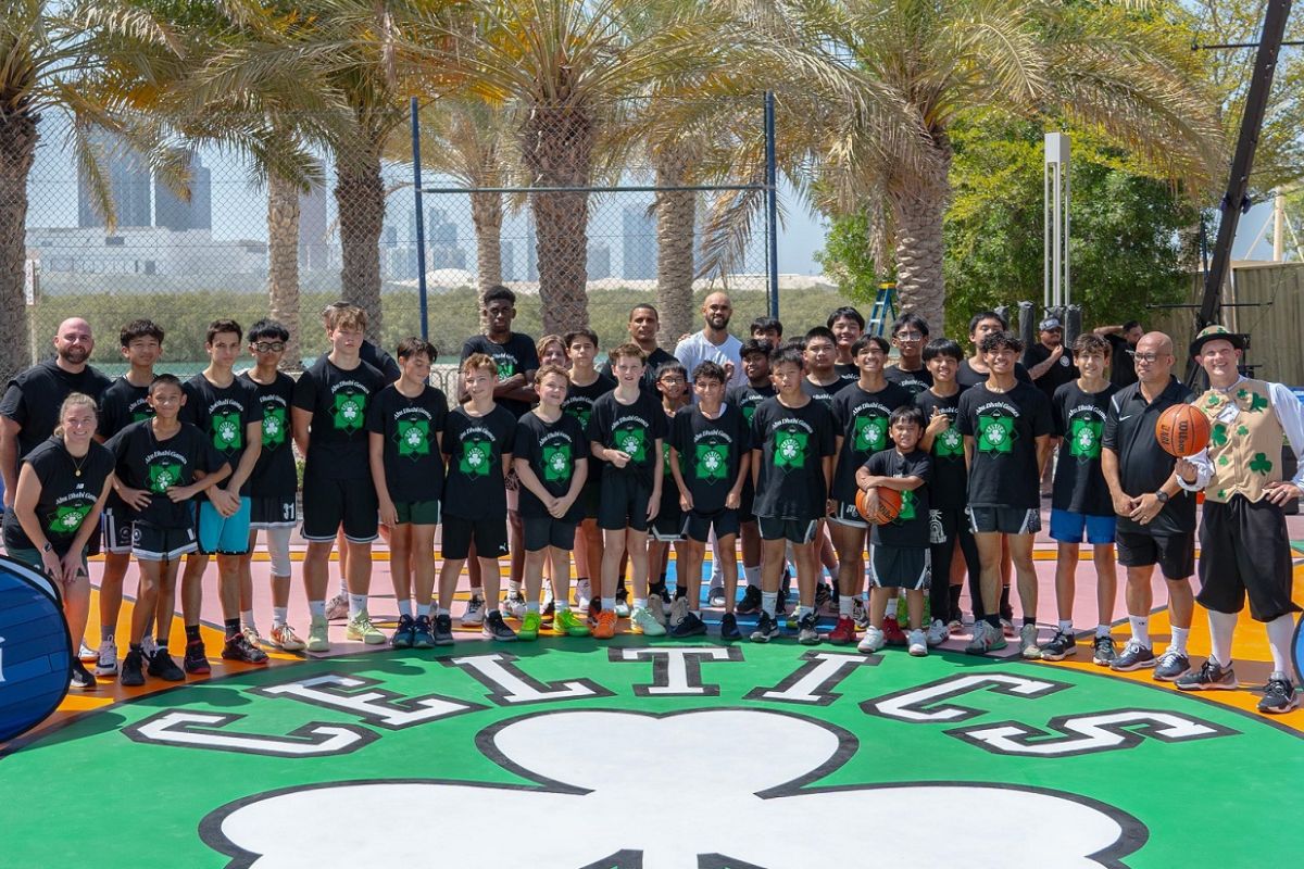 New NBA inspired basketball court revealed on Reem Island, Boston Celtics