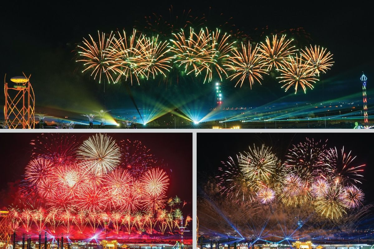 sheikh zayed festival for 2025 fireworks, attempting to beat Guinness World Records