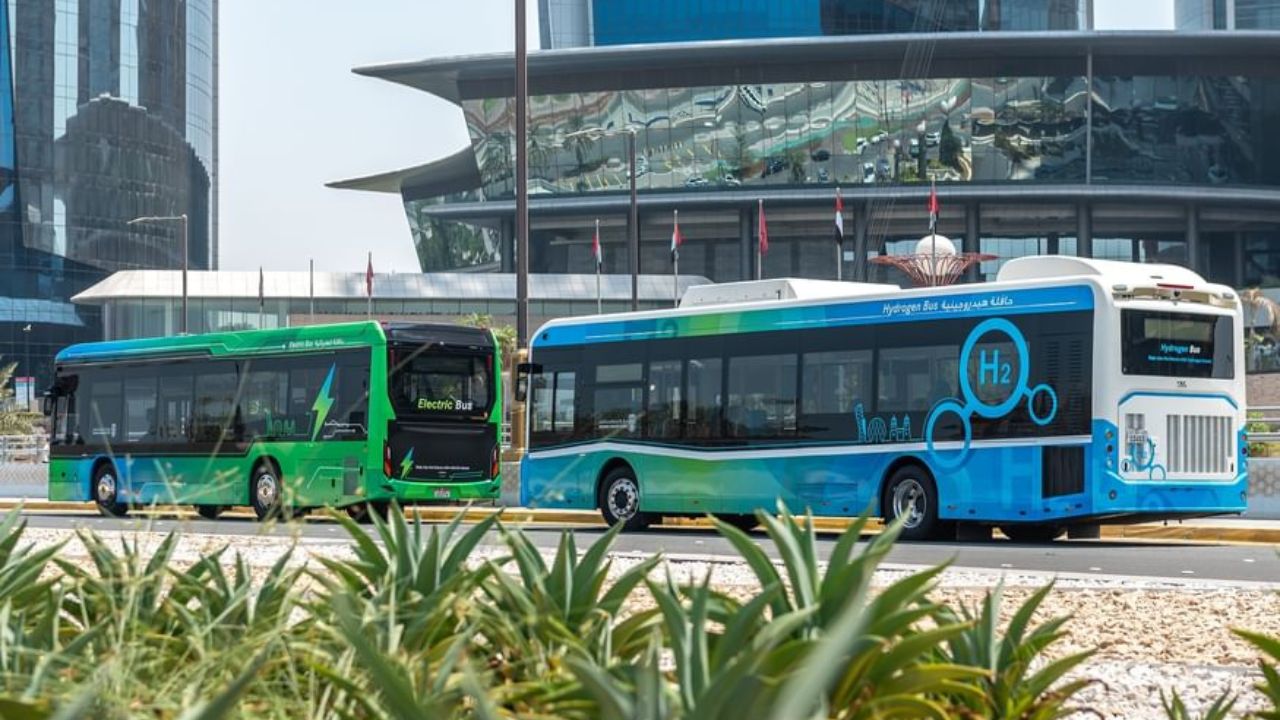 abu dhabi green bus