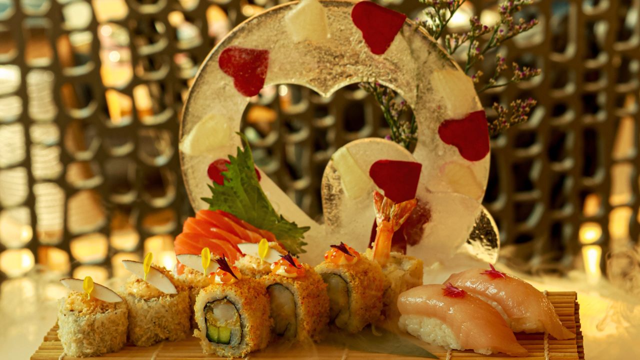 sushi at catch st regis for valentines day