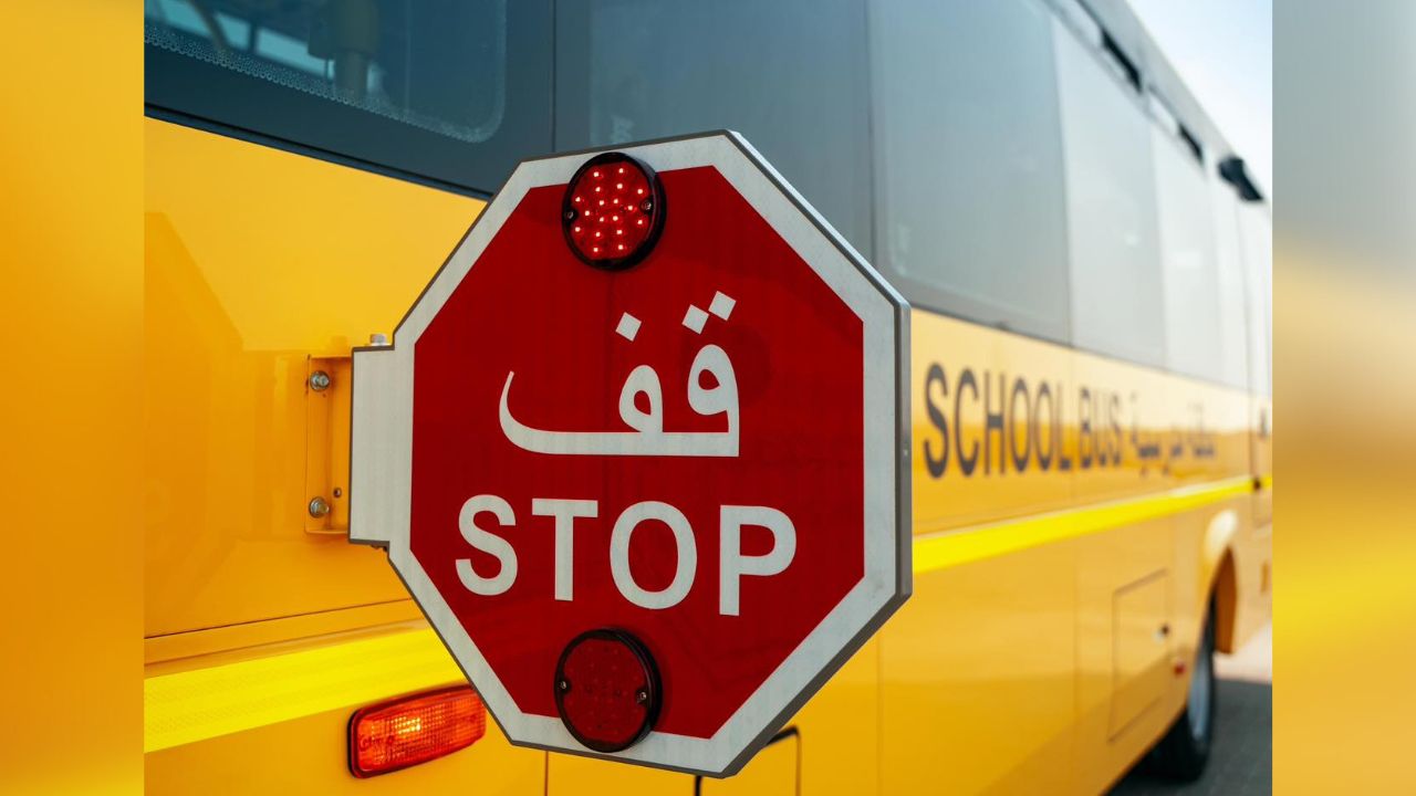 school bus stop sign