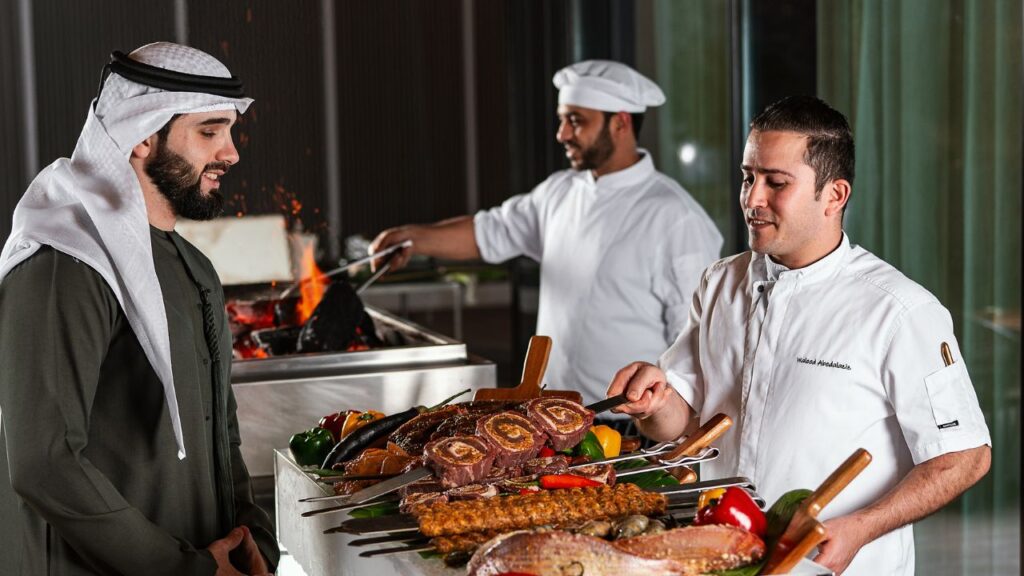grand hyatt abu dhabi Arabian Nights BBQ at Pearl Lounge