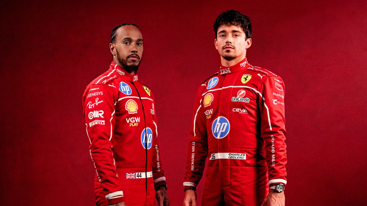 F1 Lewis Hamilton And Charles Leclerc