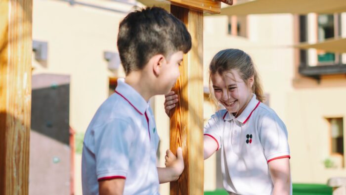 raha international school khalifa city campus children playing