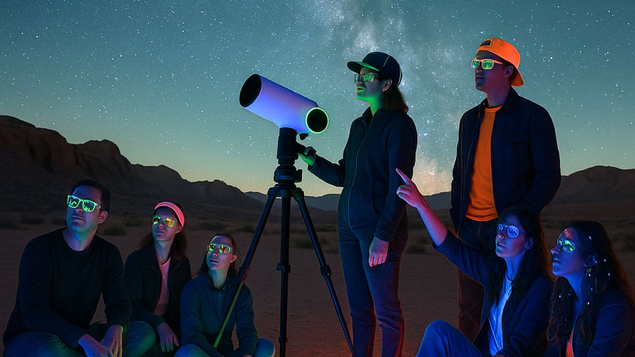 cosmic glow at jebel hafit desert park