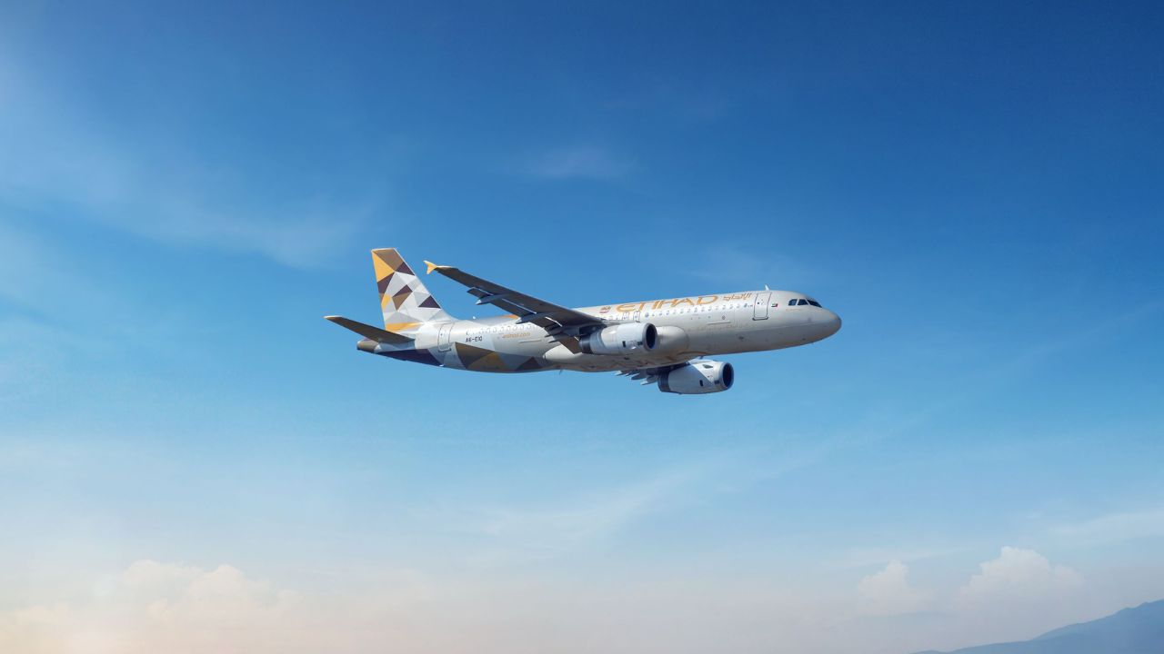 A320 inflight small plane etihad