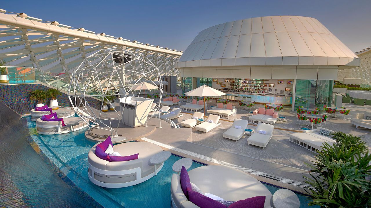 wet deck w abu dhabi yas island pool