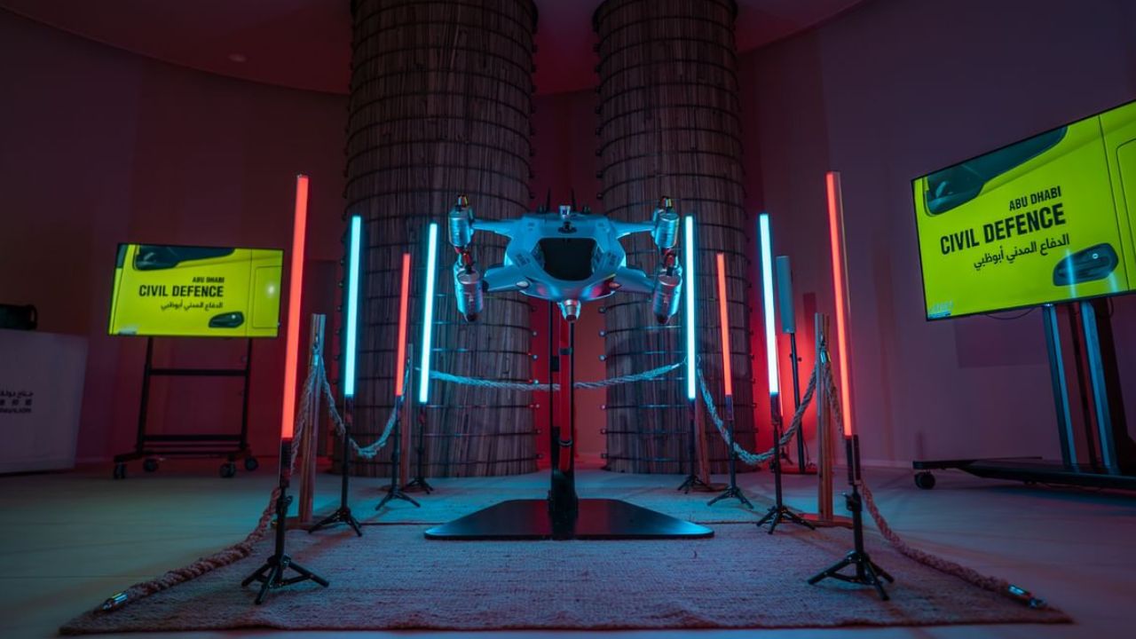 Jet-powered firefighting drone ‘suhail’