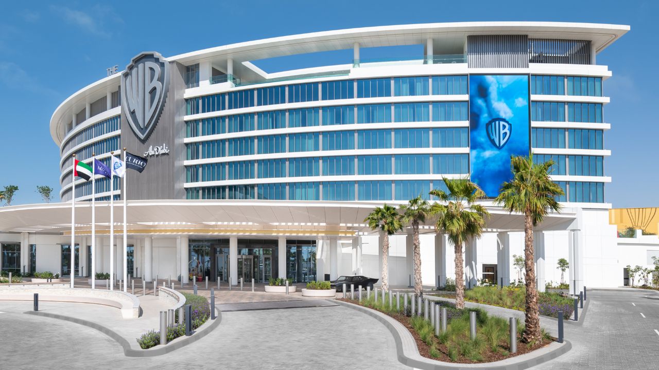 Warner Bros.-themed hotel exterior