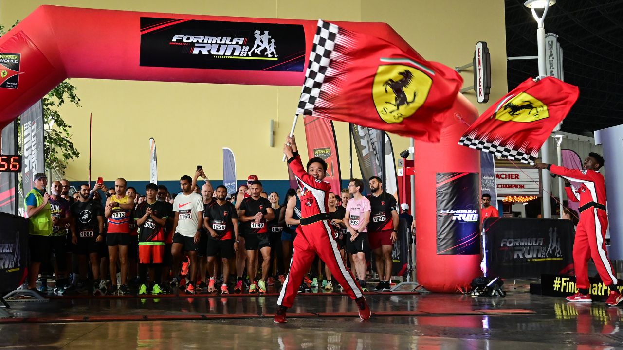 formula run at ferrari world abu dhabi yas island