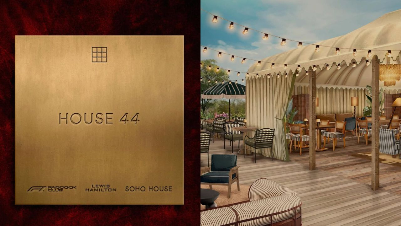collaboration of sir lewis hamilton and soho house presenting pop up during abu dhabi gp house 44