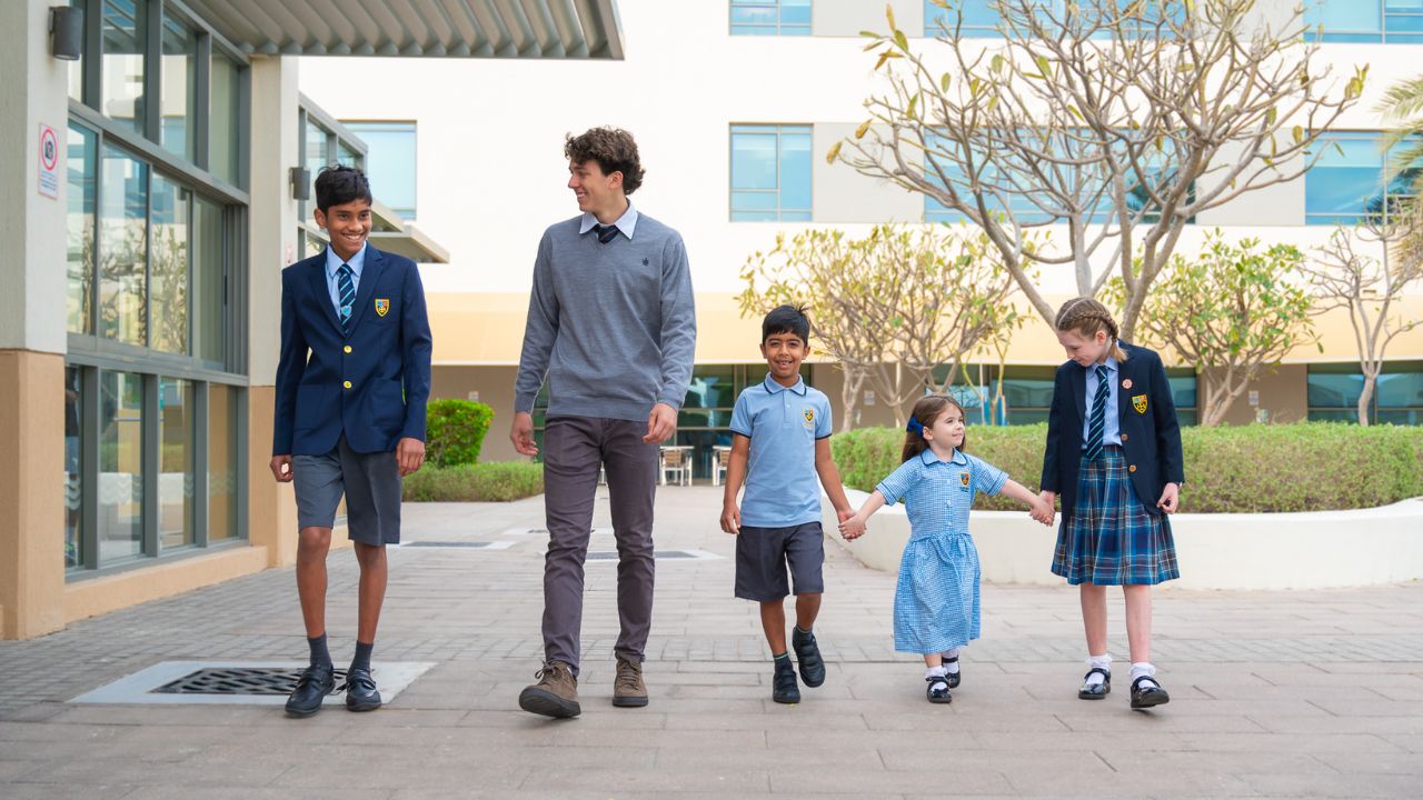 cranleigh abu dhabi students walking
