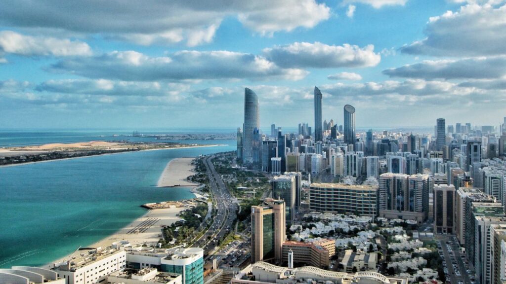abu dhabi aeriel view
