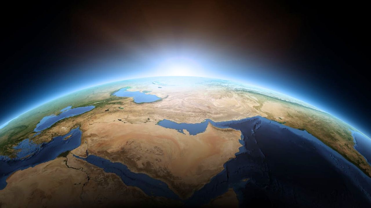 earth from space view