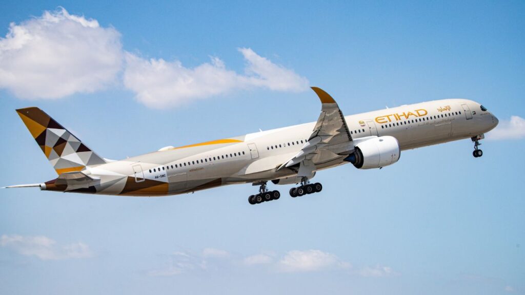 etihad airways plane