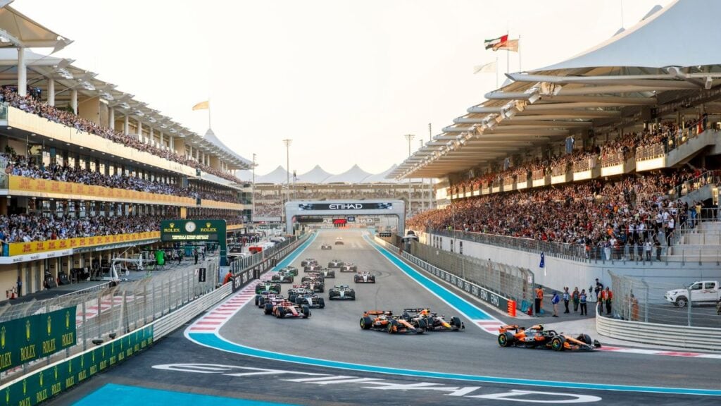 Formula One race at Abu Dhabi circuit