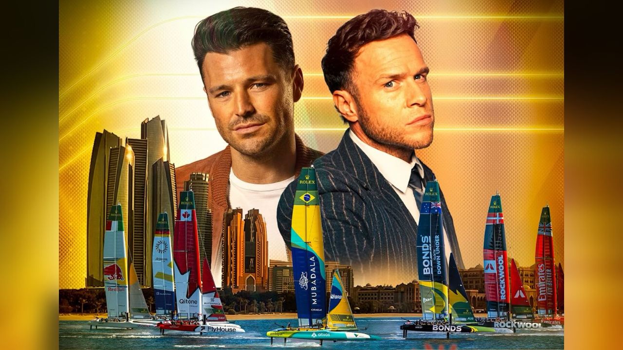 Olly Murs and Mark Wright for SailGP Abu Dhabi finale