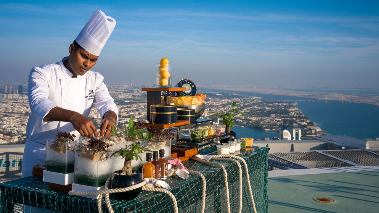 Skyline Supper by Catch at St. Regis Abu Dhabi – Helipad Dining Experience